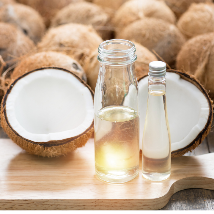 Coconut Oil on Wood Block